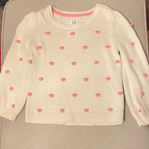 NWOT baby gap bubble dot sweater